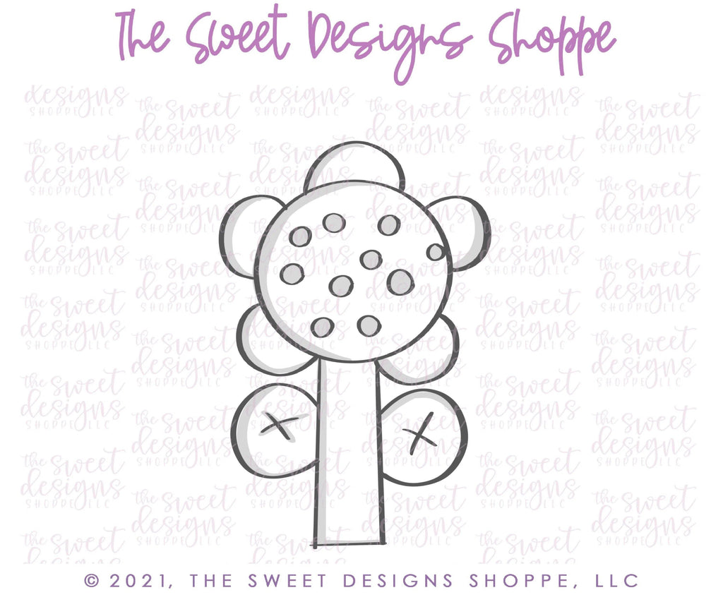 Cookie Cutters - Funky Crazy Sunflower - Cookie Cutter - The Sweet Designs Shoppe - TSDS - - ALL,Cookie Cutter,easter,Easter / Spring,Flower,Flowers,Leaves and Flowers,Mothers Day,nature,Promocode,Trees Leaves and Flowers,Valentine,Valentines,Valentines couples,Woodlands Leaves and Flowers