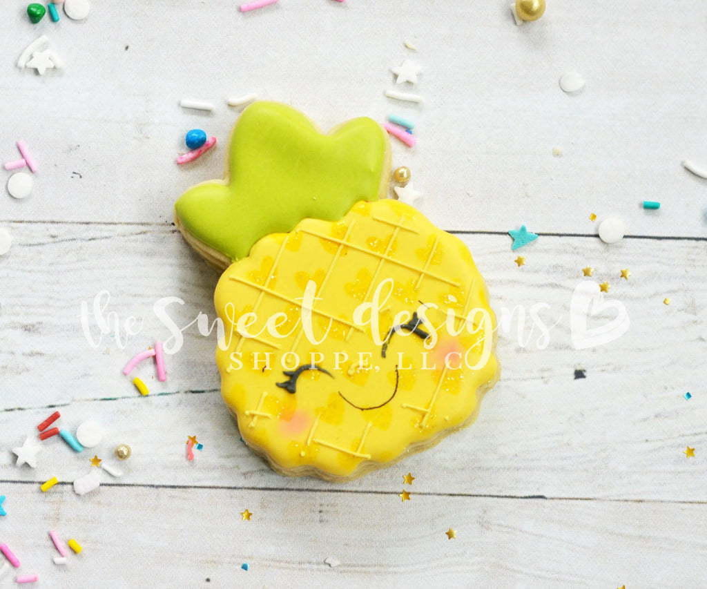 Cookie Cutters - Funky Cute Pineapple - Cookie Cutter - The Sweet Designs Shoppe - TSDS - - ALL,Cookie Cutter,Food,Food & Beverages,fruit,fruits,Fruits and Vegetables,pinapple,Promocode,Summer