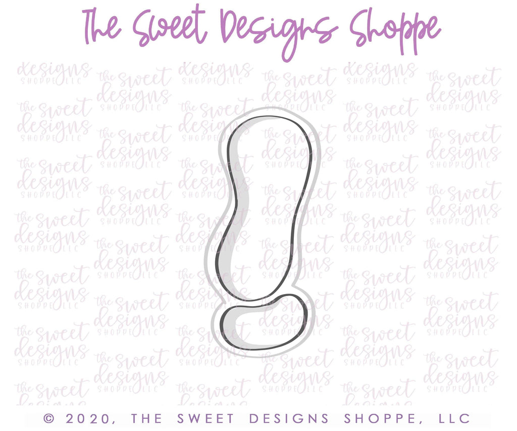 Cookie Cutters - Funky Exclamation Mark - Cookie Cutter - The Sweet Designs Shoppe - - ALL, Cookie Cutter, Fonts, halloween, letter, Lettering, Letters, letters and numbers, Promocode, text, trick or treat