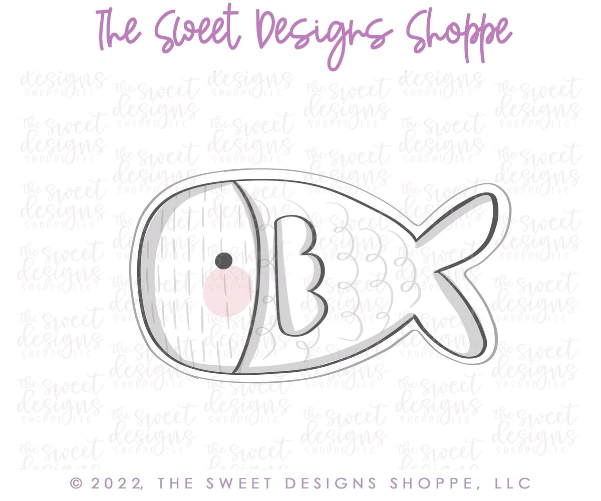 Cookie Cutters - Funky Fish - Cookie Cutter - The Sweet Designs Shoppe - TSDS - - ALL,Animal,Animals,Animals and Insects,Cookie Cutter,Kids / Fantasy,Promocode,R,STL,summer,under the sea