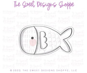 Cookie Cutters - Funky Fish - Cookie Cutter - The Sweet Designs Shoppe - TSDS - - ALL,Animal,Animals,Animals and Insects,Cookie Cutter,Kids / Fantasy,Promocode,R,STL,summer,under the sea