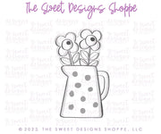 Cookie Cutters - Funky Floral Kettle- Cookie Cutter - The Sweet Designs Shoppe - TSDS - - ALL,beverage,Cookie Cutter,Food,Food & Beverages,Food and Beverage,MOM,mother,Mothers Day,Promocode,tea