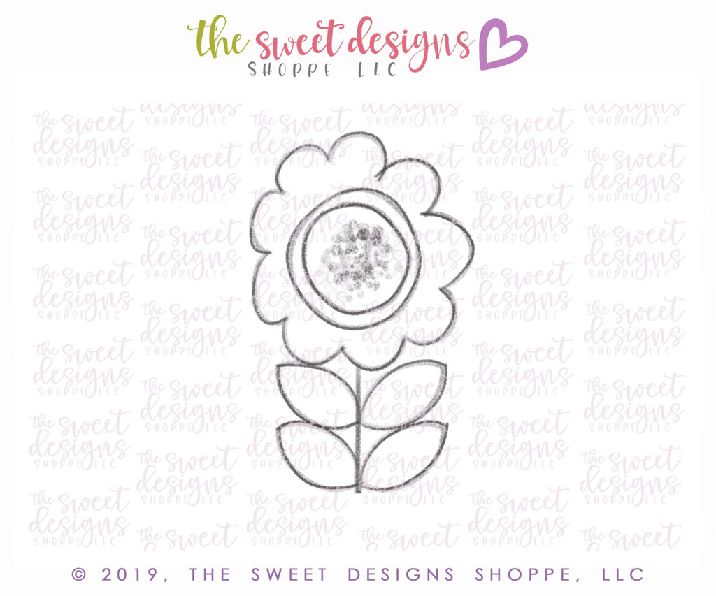 Cookie Cutters - Funky Flower 2019 - Cookie Cutter - The Sweet Designs Shoppe - TSDS - - ALL,Cookie Cutter,Flower,Flowers,Mothers Day,Nature,Promocode,Spring,Valentine,Valentines,Valentines couples