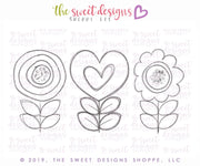 Cookie Cutters - Funky Flowers Set - Cookie Cutters - The Sweet Designs Shoppe - TSDS - - ALL,Cookie Cutter,Daisy,Flower,Flowers,Leaves and Flowers,Mini Sets,MOM,mother,mothers DAY,Nature,NURSE APPRECIATION,Promocode,regular sets,set,STL,TEACHER APPRECIATION,Trees Leaves and Flowers,valentine,valentines,Valentines couples,Woodlands Leaves and Flowers