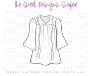 Cookie Cutters - Funky Gown - Cookie Cutter - The Sweet Designs Shoppe - TSDS - - ALL,award,back to school,Cookie Cutter,diploma,Grad,Graduation,graduations,mothers,Promocode,School,School / Graduation,school supplies,STL