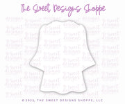 Cookie Cutters - Funky Gown - Cookie Cutter - The Sweet Designs Shoppe - TSDS - - ALL,award,back to school,Cookie Cutter,diploma,Grad,Graduation,graduations,mothers,Promocode,School,School / Graduation,school supplies,STL