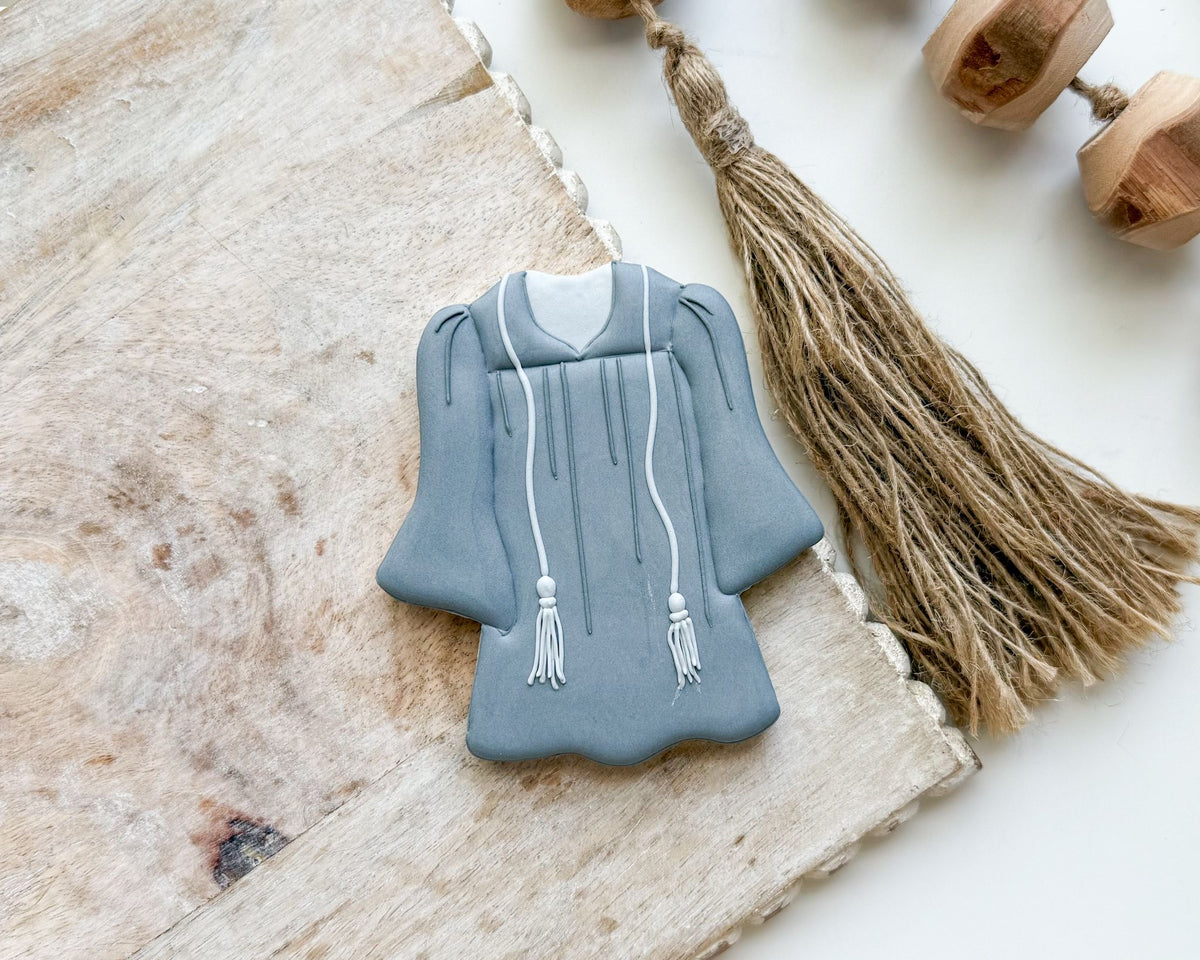 Cookie Cutters - Funky Gown - Cookie Cutter - The Sweet Designs Shoppe - TSDS - - ALL,award,back to school,Cookie Cutter,diploma,Grad,Graduation,graduations,mothers,Promocode,School,School / Graduation,school supplies,STL