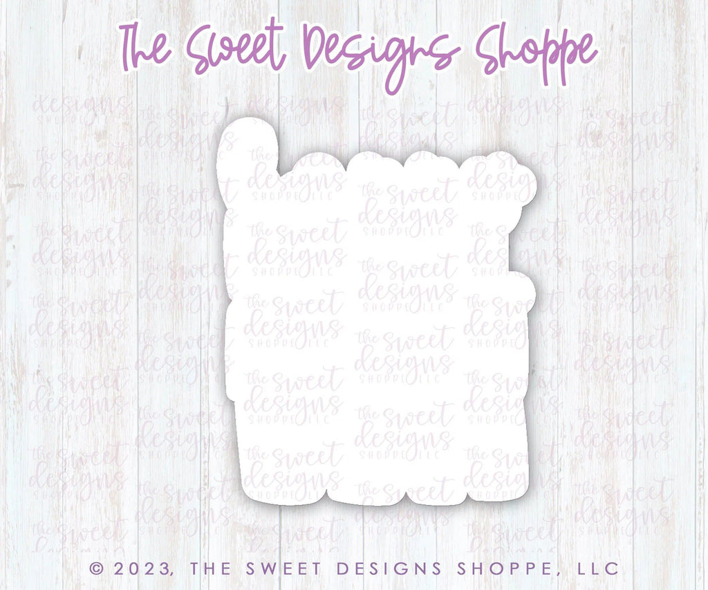 Cookie Cutters - Funky Happy Halloween Plaque - Cookie Cutter - The Sweet Designs Shoppe - TSDS - - ALL,Cookie Cutter,Fall / Halloween,halloween,handlettering,happy halloween,Plaque,Plaques,PLAQUES HANDLETTERING,Promocode