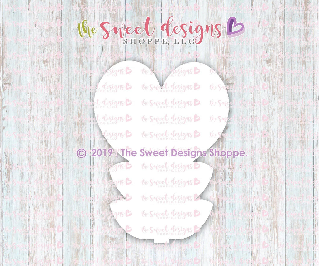 Cookie Cutters - Funky Heart Flower 2019 - Cookie Cutter - The Sweet Designs Shoppe - TSDS - - ALL,Cookie Cutter,Flower,Flowers,Mothers Day,Nature,Promocode,Spring,STL,Valentine,Valentines,Valentines couples