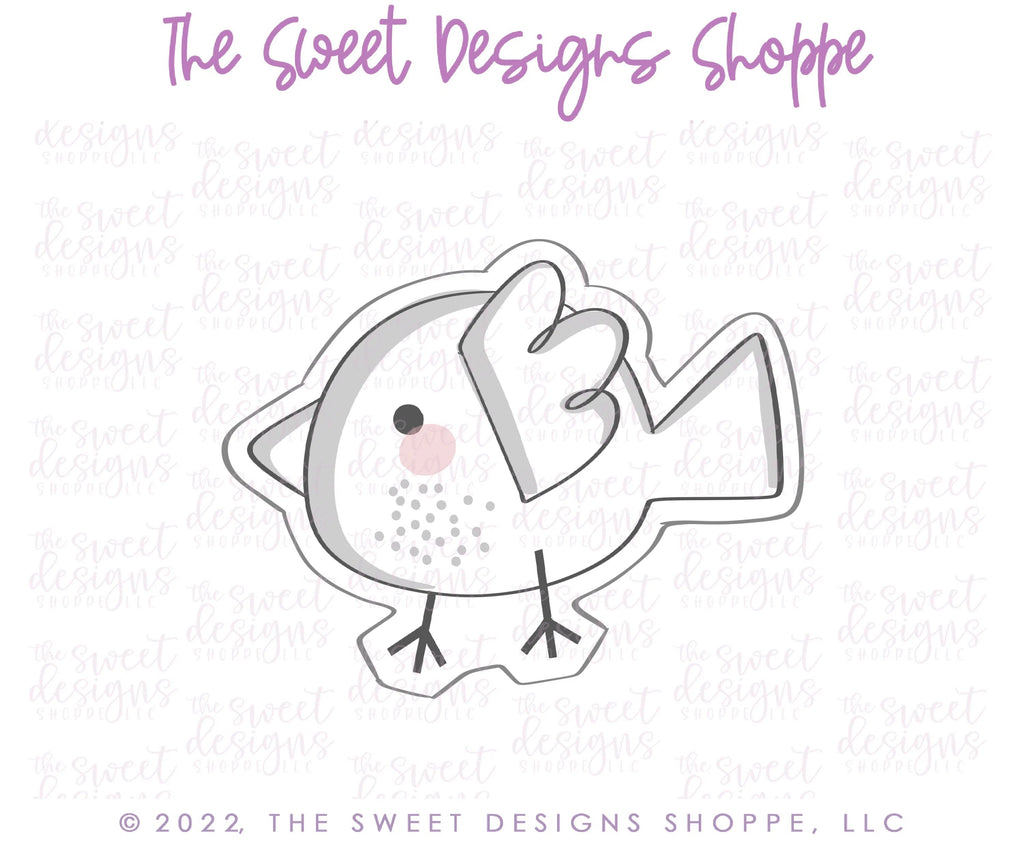 Cookie Cutters - Funky Modern Bird - Cookie Cutter - Sweet Designs Shoppe - - ALL, Animal, Animals, Animals and Insects, chick, Cookie Cutter, Easter / Spring, Promocode