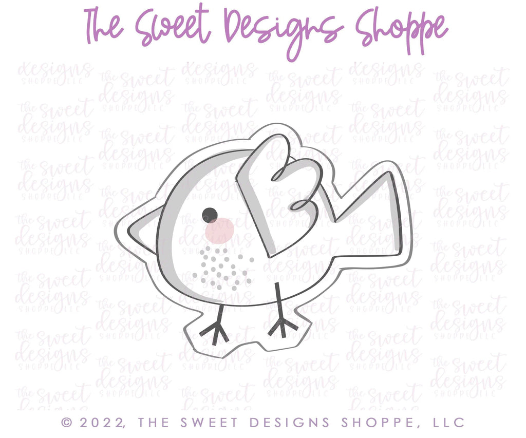 Cookie Cutters - Funky Modern Bird - Cookie Cutter - The Sweet Designs Shoppe - - ALL, Animal, Animals, Animals and Insects, chick, Cookie Cutter, Easter / Spring, Promocode