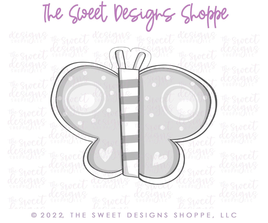 Cookie Cutters - Funky Modern Butterfly - Cookie Cutter - The Sweet Designs Shoppe - - ALL, Animal, Animals, Animals and Insects, Cookie Cutter, Easter, Easter / Spring, Insects, Promocode, Spring