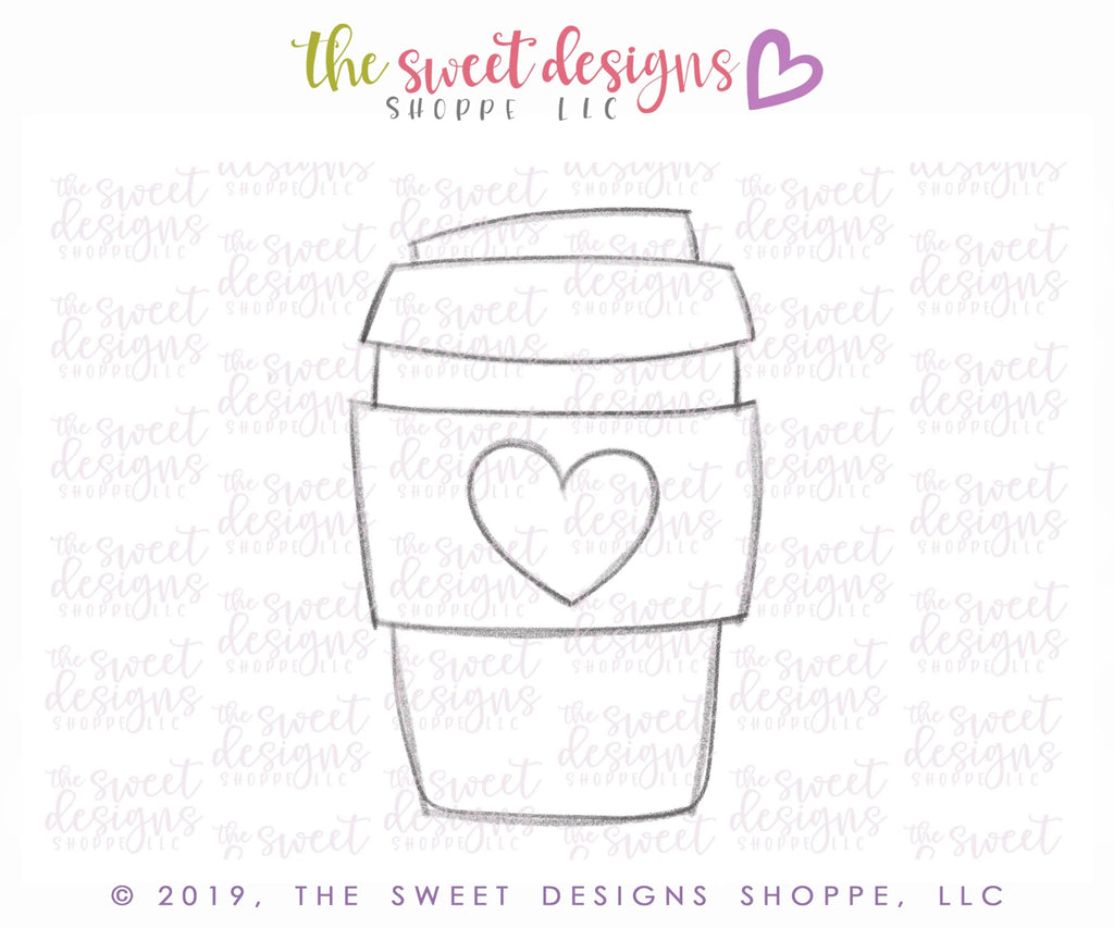 Cookie Cutters - Funky Paper Cup - Cookie Cutter - The Sweet Designs Shoppe - - 2018, ALL, beverage, Coffee, Cookie Cutter, drink, Food, Food & Beverages, Food and Beverage, Heart, Nurse, Nurse Appreciation, Promocode, Teacher, Teacher Appreciation, Valentine, valentines