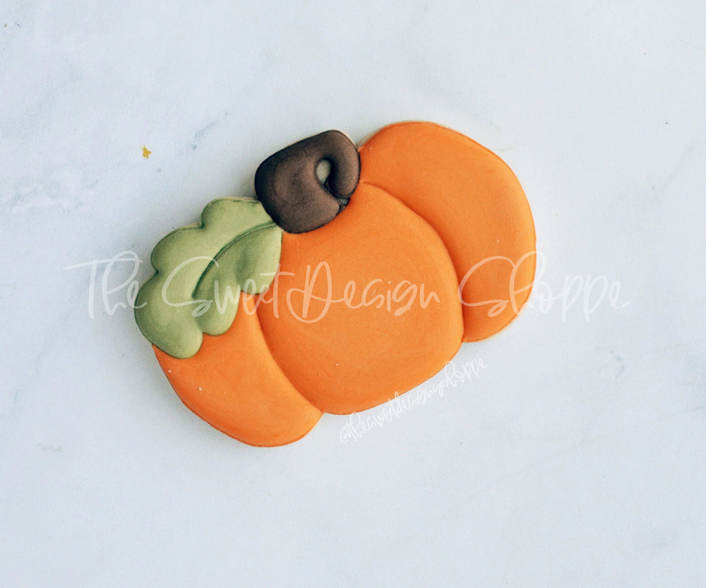 Cookie Cutters - Funky Short Pumpkin - Cookie Cutter - The Sweet Designs Shoppe - - ALL, Autumn, Cookie Cutter, Fall, Fall / Halloween, Fall / Thanksgiving, Food, Food & Beverages, Fruits and Vegetables, Halloween, Promocode, Pumpkin, thanksgiving