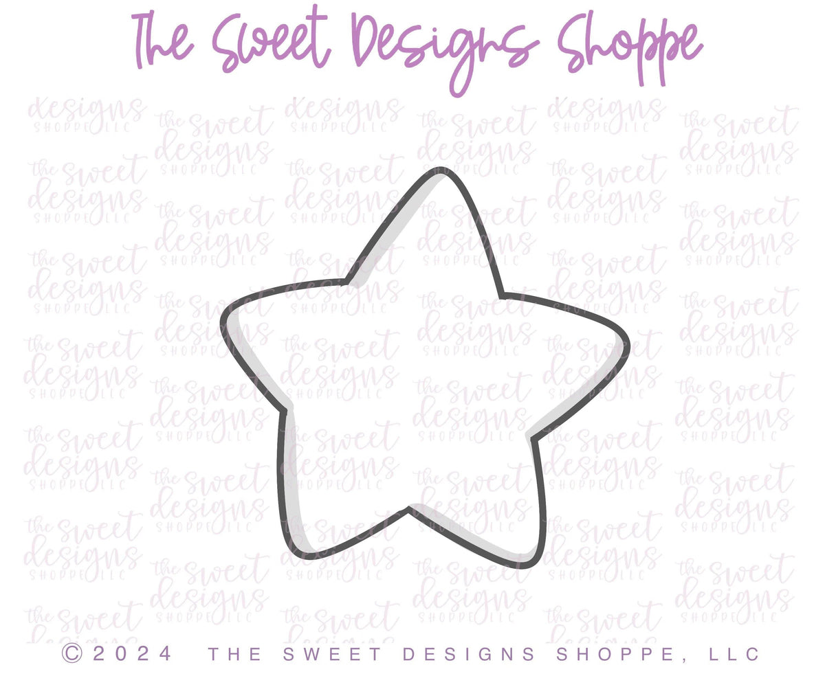 Cookie Cutters - Funky Star - Cookie Cutter - The Sweet Designs Shoppe - TSDS - - 4th,4th July,4th of July,advent,ALL,basic,Basic Shapes,BasicShapes,Christmas,Christmas / Winter,Christmas Cookies,Cookie Cutter,modern,Patriotic,Patriotric,Promocode,STL,USA