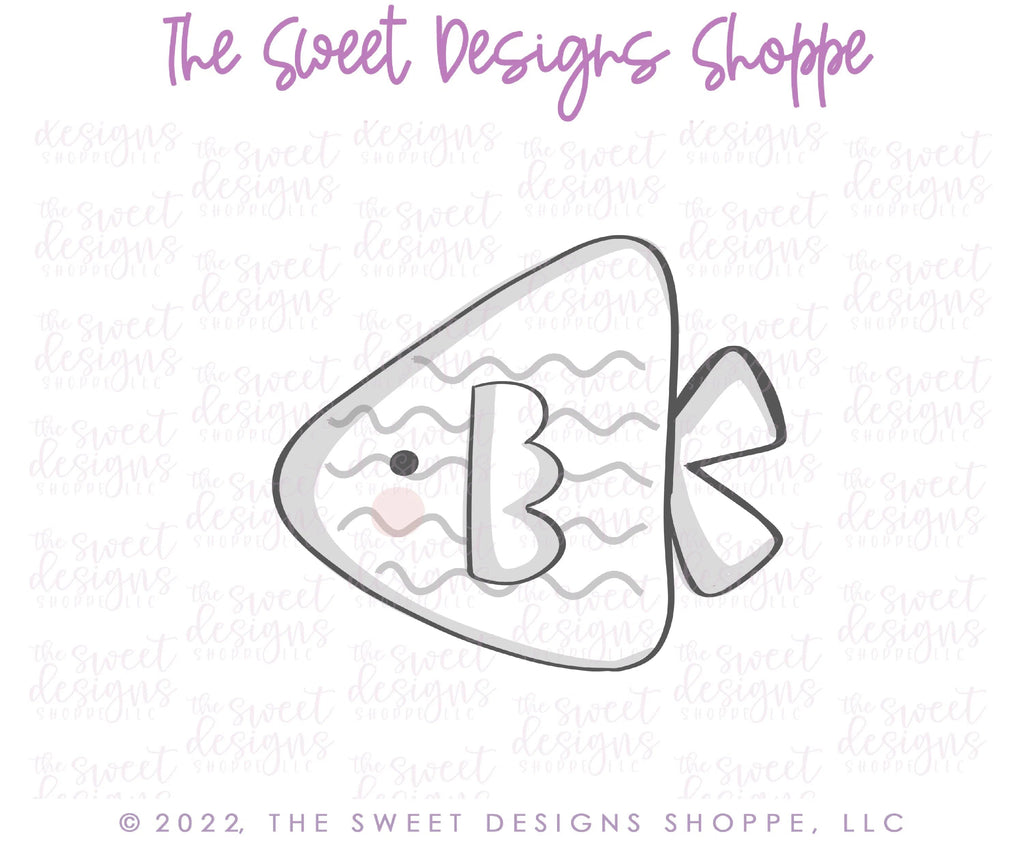 Cookie Cutters - Funky Triangle Fish - Cookie Cutter - Sweet Designs Shoppe - - ALL, Animal, Animals, Animals and Insects, Cookie Cutter, Kids / Fantasy, Promocode, summer, under the sea