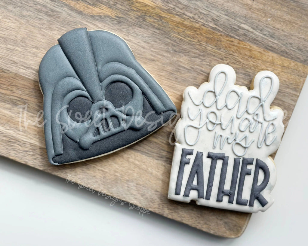 Cookie Cutters - Galaxy Dad Cookie Cutter Set - Set of 2 - Cookie Cutters - The Sweet Designs Shoppe - - ALL, Cookie Cutter, dad, Father, Fathers Day, Food, grandfather, Mini Sets, Plaque, Plaques, PLAQUES HANDLETTERING, Promocode, regular sets, set, Star, wars