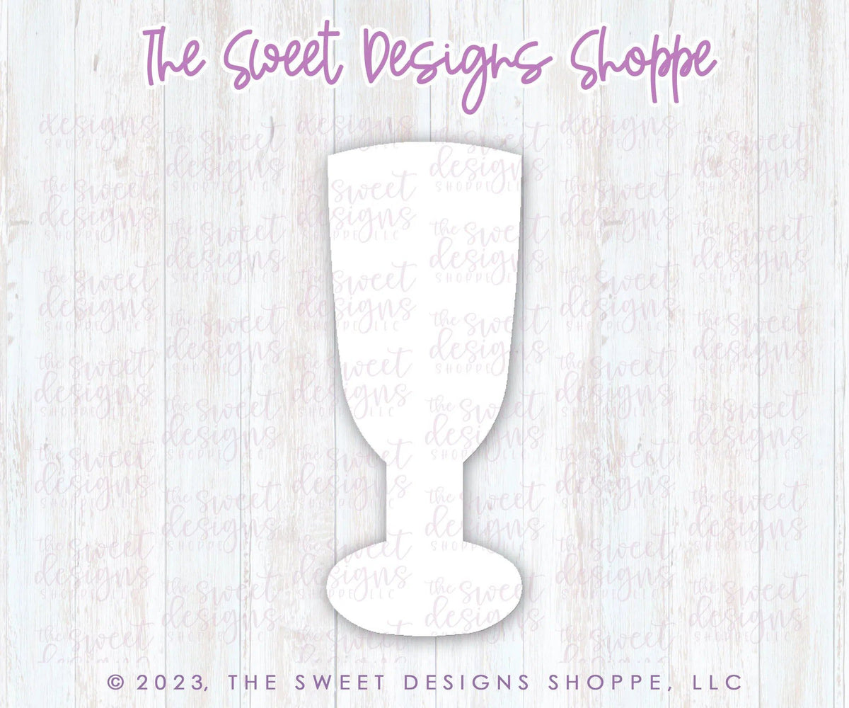 Cookie Cutters - Galentines Champagne Glass - Cookie Cutter - The Sweet Designs Shoppe - TSDS - - ALL,anniversary,Birthday,celebration,Cookie Cutter,Food,Food & Beverages,Promocode,STL,valentine,valentines,Wedding,Wedding Favors,wine