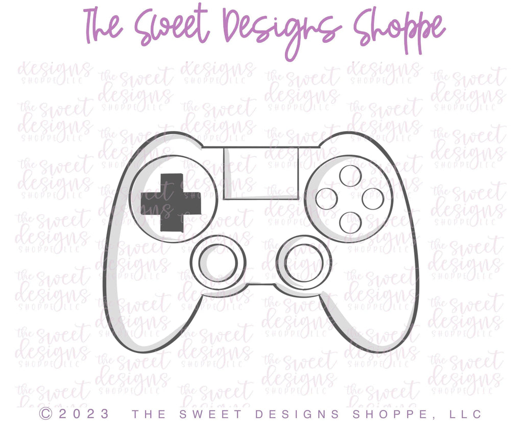 Cookie Cutters - Gamer Control - Cookie Cutter - The Sweet Designs Shoppe - TSDS - - ALL,Baby / Kids,control,controller,dad,Father,Fathers Day,gamer,grandfather,kids,Kids / Fantasy,Kids class,Misc,Miscelaneous,Miscellaneous,Promocode,STL,TV,video game
