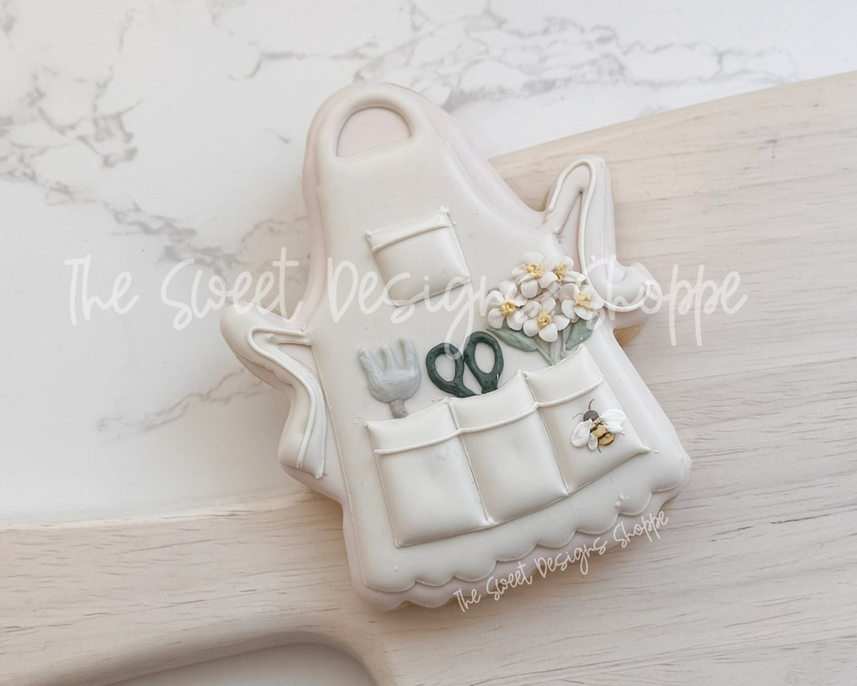 Cookie Cutters - Garden Apron - Cookie Cutter - The Sweet Designs Shoppe - TSDS - - Accesories,Accessories,accessory,ALL,Clothing / Accessories,Cookie Cutter,garden,gardening,hobbie,Hobbies,hobby,MOM,mother,mothers,Mothers Day,Promocode,STL