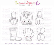 Cookie Cutters - Garden Mini Set - Cookie Cutters - The Sweet Designs Shoppe - TSDS - - ALL,Cookie Cutter,Garden,Grad,graduations,Mini Sets,mother,Mothers Day,Promocode,School / Graduation,set,teacher appreciation