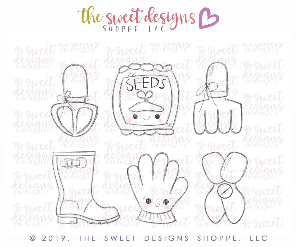 Cookie Cutters - Garden Mini Set - Cookie Cutters - The Sweet Designs Shoppe - TSDS - - ALL,Cookie Cutter,Garden,Grad,graduations,Mini Sets,mother,Mothers Day,Promocode,School / Graduation,set,teacher appreciation