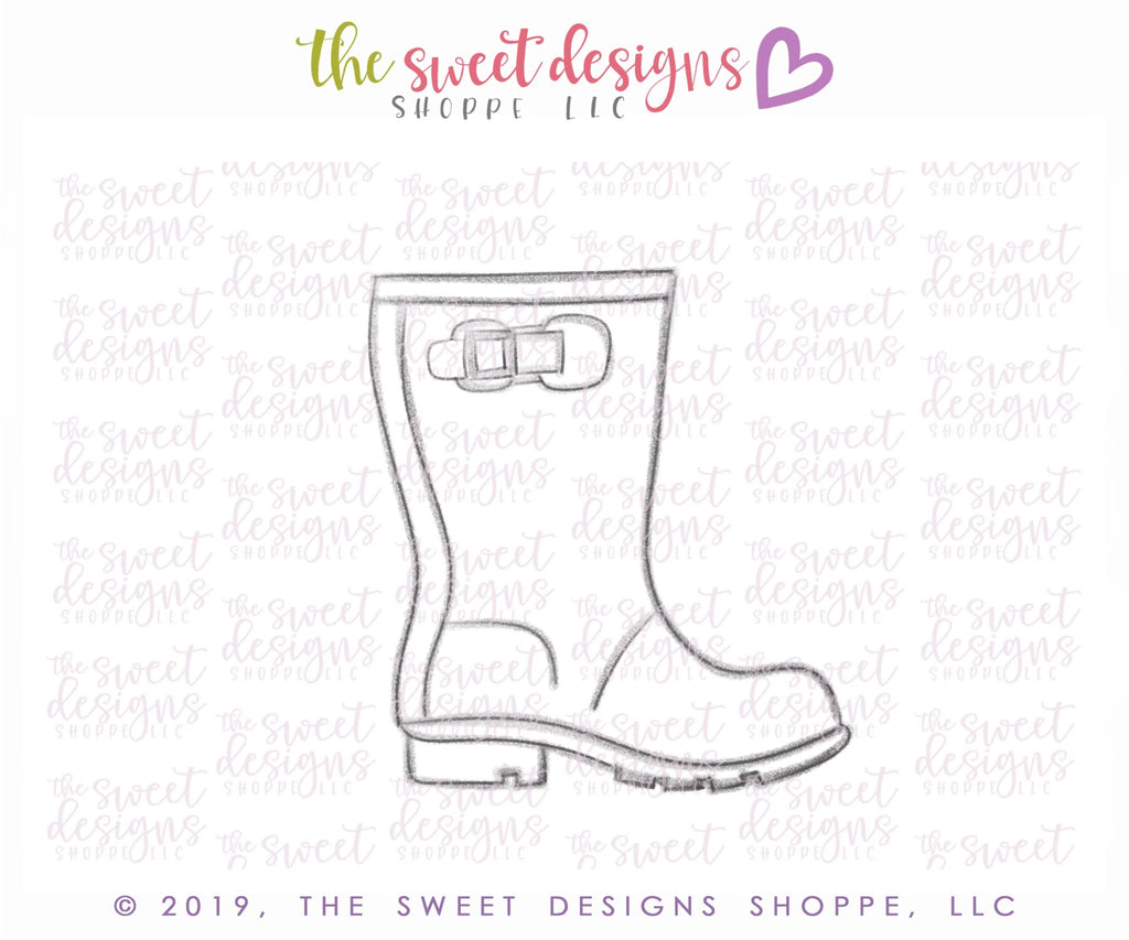Cookie Cutters - Gardening Boot - Cookie Cutter - The Sweet Designs Shoppe - TSDS - - accessory,ALL,clothing,Cookie Cutter,garden,gardening,hobbie,landscaping,mother,Mothers Day,Nature,Promocode