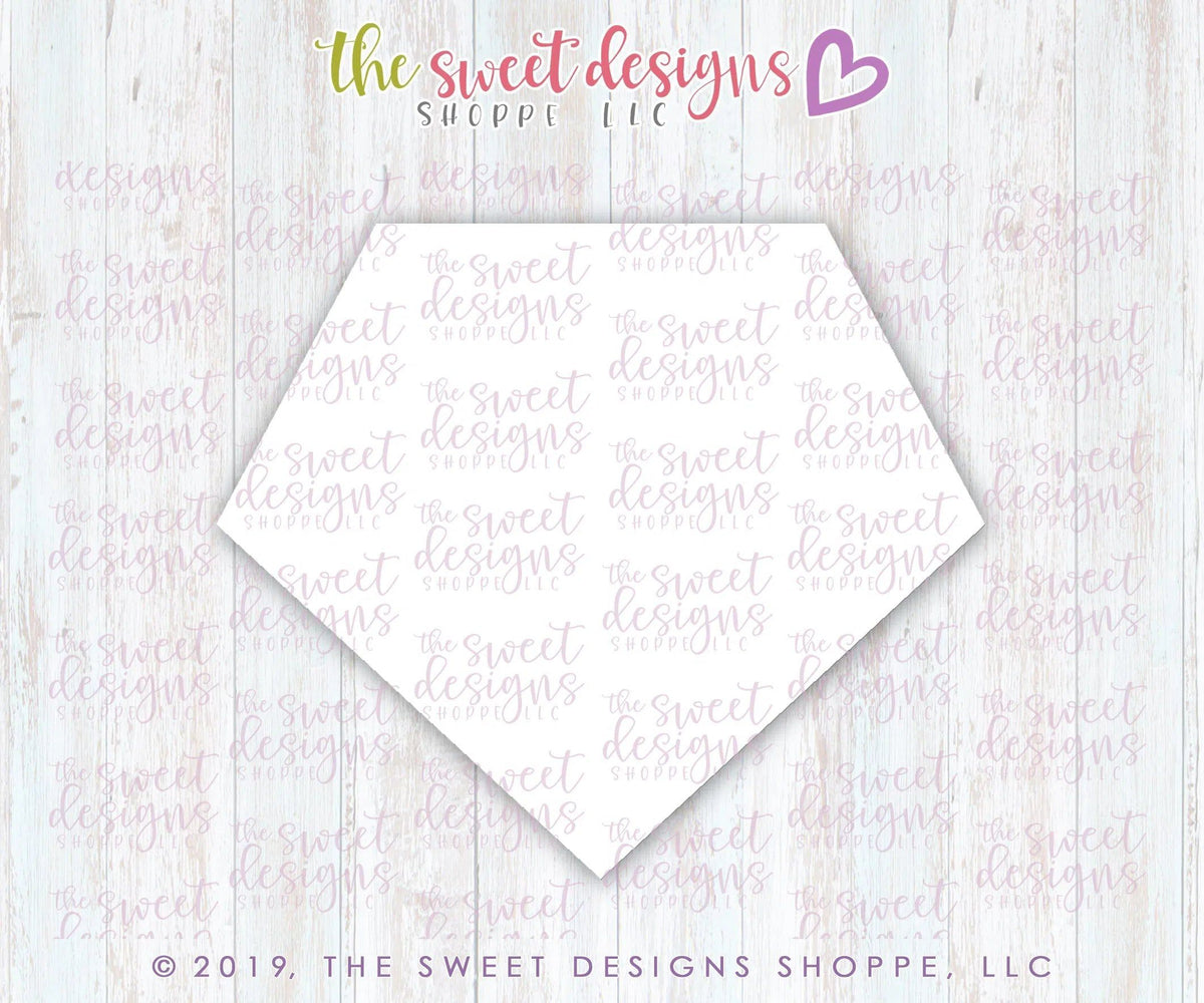 Cookie Cutters - Gem Diamond - Cookie Cutter - The Sweet Designs Shoppe - TSDS - - ALL,basic,Basic Shapes,BasicShapes,Cookie Cutter,Diamond,Gem,precious stone,Promocode,STL,Valentine,Valentines