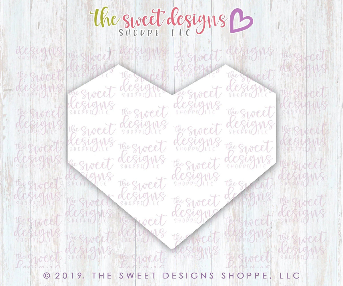 Cookie Cutters - Gem Heart - Cookie Cutter - The Sweet Designs Shoppe - TSDS - - ALL,basic,Basic Shapes,BasicShapes,Cookie Cutter,Diamond,Gem,precious stone,Promocode,STL,Valentine,Valentines,Wedding,Wedding Favors