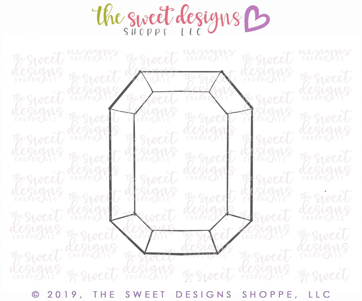 Cookie Cutters - Gem One - Cookie Cutter - The Sweet Designs Shoppe - TSDS - - ALL,basic,Basic Shapes,BasicShapes,Cookie Cutter,Diamond,Gem,precious stone,Promocode,STL,Valentine,Valentines
