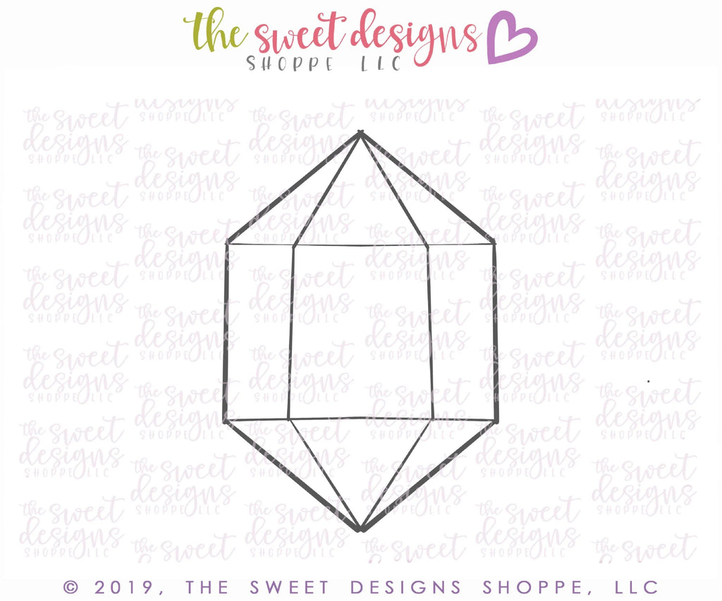 Cookie Cutters - Gem Two - Cookie Cutter - The Sweet Designs Shoppe - - ALL, basic, Basic Shapes, BasicShapes, Cookie Cutter, Diamond, Gem, precious stone, Promocode, Valentine, Valentines