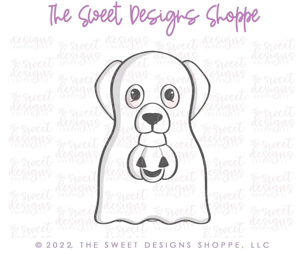 Cookie Cutters - Ghost Cirila - Cookie Cutter - Sweet Designs Shoppe - - ALL, Animal, Cookie Cutter, dog, halloween, Promocode