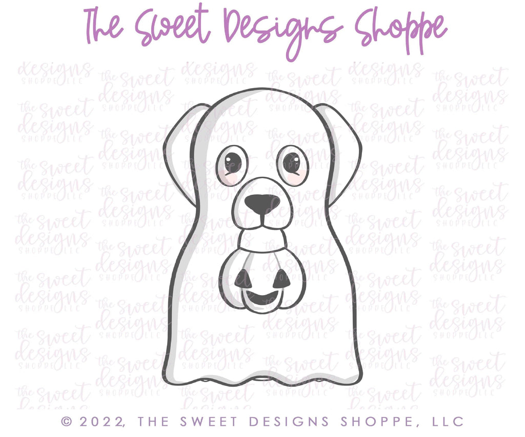 Cookie Cutters - Ghost Cirila - Cookie Cutter - The Sweet Designs Shoppe - - ALL, Animal, Cookie Cutter, dog, halloween, Promocode