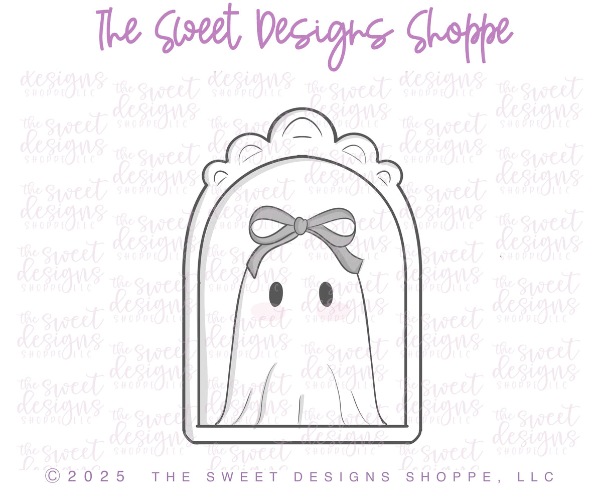 Cookie Cutters - Ghost Frame - Cookie Cutter - The Sweet Designs Shoppe - TSDS - - ALL,Cookie Cutter,halloween,Misc,Miscelaneous,Miscellaneous,Plaque,Plaques,PLAQUES HANDLETTERING,Promocode,STL