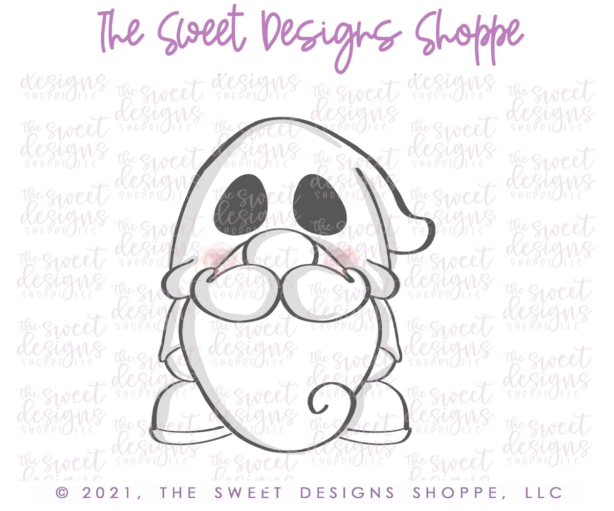 Cookie Cutters - Ghost Gnome - Cookie Cutter - The Sweet Designs Shoppe - TSDS - - ALL,Cookie Cutter,halloween,kids,Kids / Fantasy,Promocode,STL
