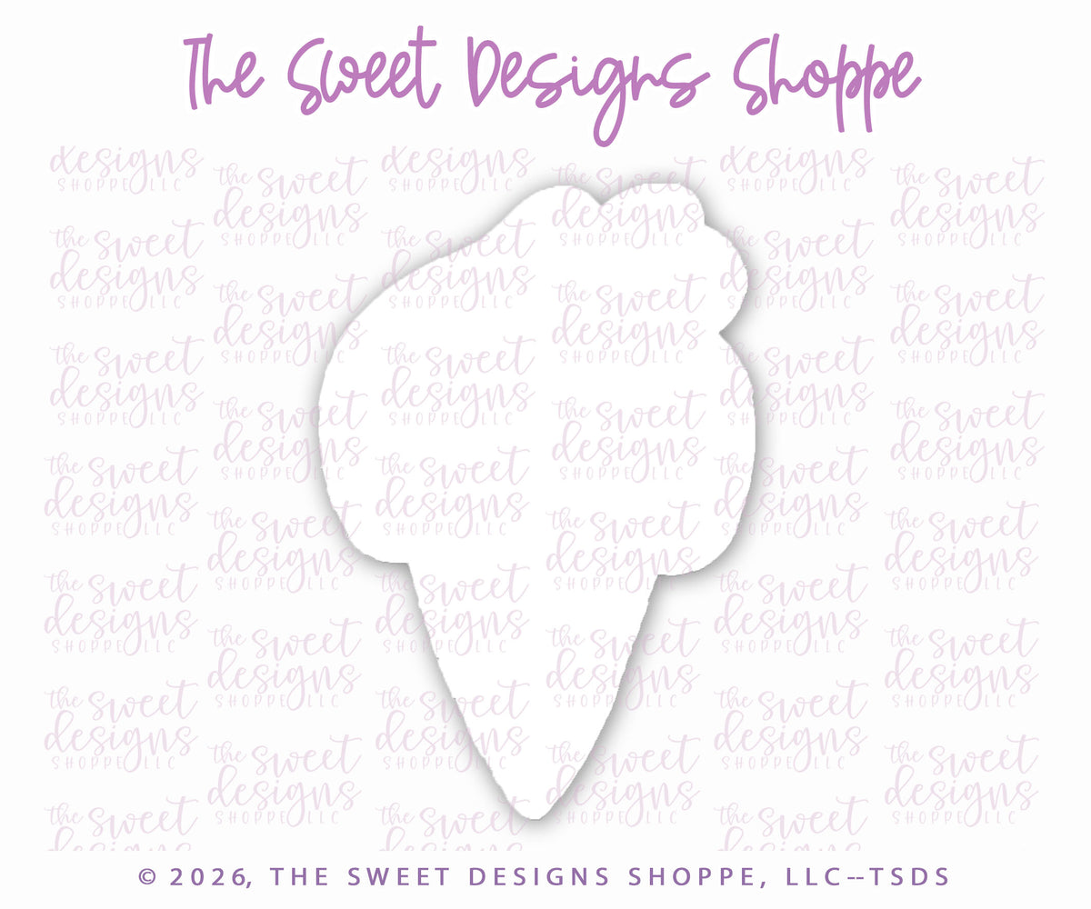 Cookie Cutters - Ghost Ice Cream Cone - Cookie Cutter - The Sweet Designs Shoppe - TSDS - - ALL,Cookie Cutter,halloween,Promocode,STL,Sweet,sweet treats