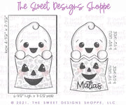 Cookie Cutters - Ghost in Trick or Treat Bag Set - Set of 2 - Cookie Cutters - The Sweet Designs Shoppe - TSDS - - ALL,Cookie Cutter,halloween,Halloween set,Halloween Sets,Mini Sets,Promocode,regular sets,set