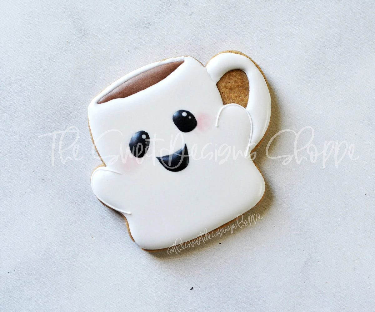 Cookie Cutters - Ghost Mug - Cookie Cutter - The Sweet Designs Shoppe - TSDS - - ALL,beverage,beverages,Coffe,Coffee,Cookie Cutter,Food and Beverage,Food beverages,halloween,kids,mug,mugs,Promocode,STL