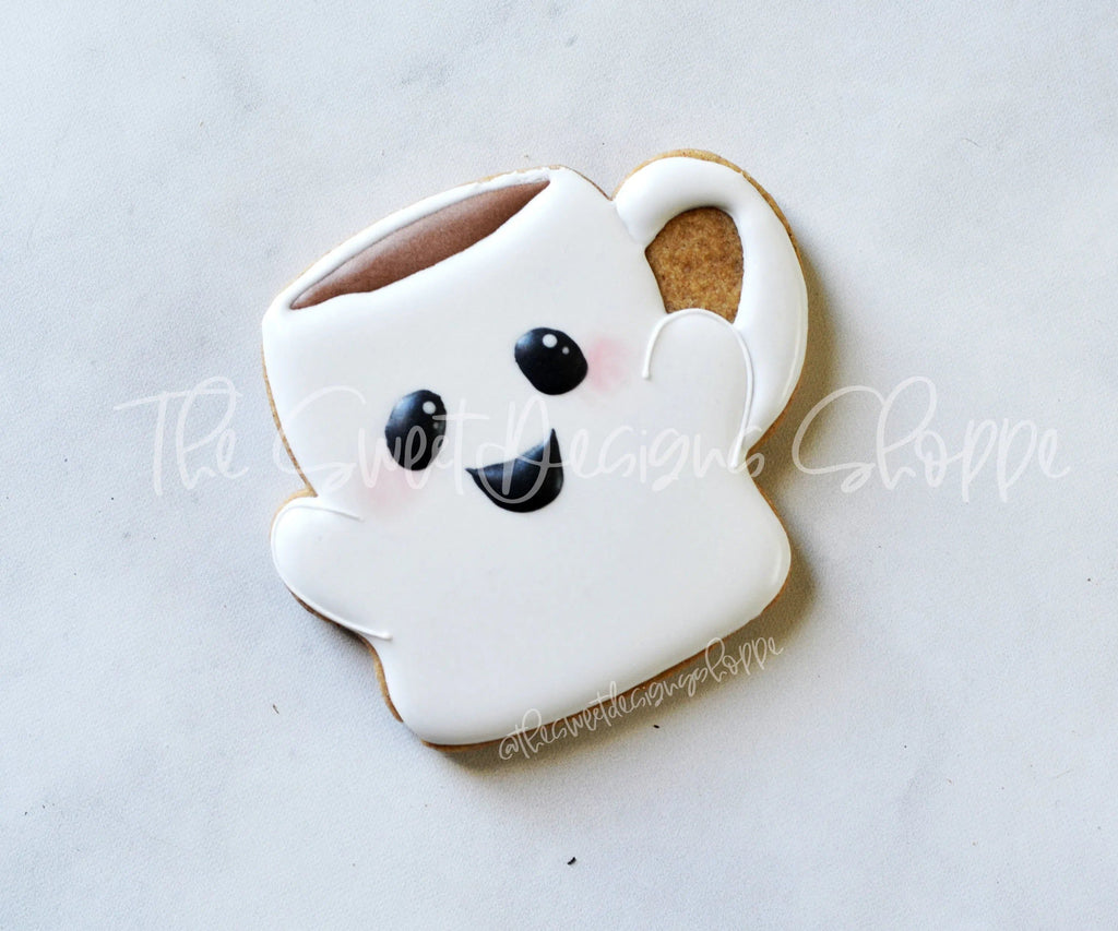 Cookie Cutters - Ghost Mug - Cookie Cutter - The Sweet Designs Shoppe - - ALL, beverage, beverages, Coffe, Coffee, Cookie Cutter, Food and Beverage, Food beverages, halloween, kids, mug, mugs, Promocode