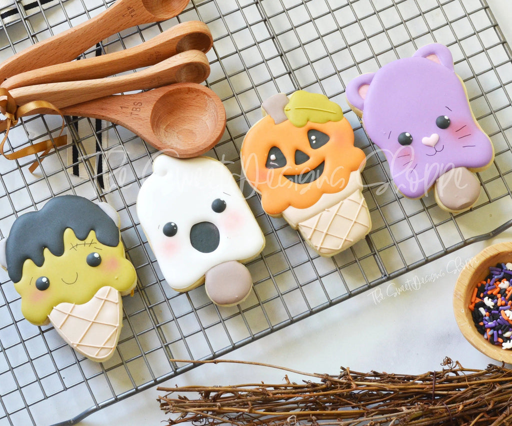 Cookie Cutters - Ghost Popsicle - Cookie Cutter - The Sweet Designs Shoppe - - ALL, Cookie Cutter, Food, Food and Beverage, Food beverages, halloween, icecream, Promocode, Summer, Sweet, Sweets