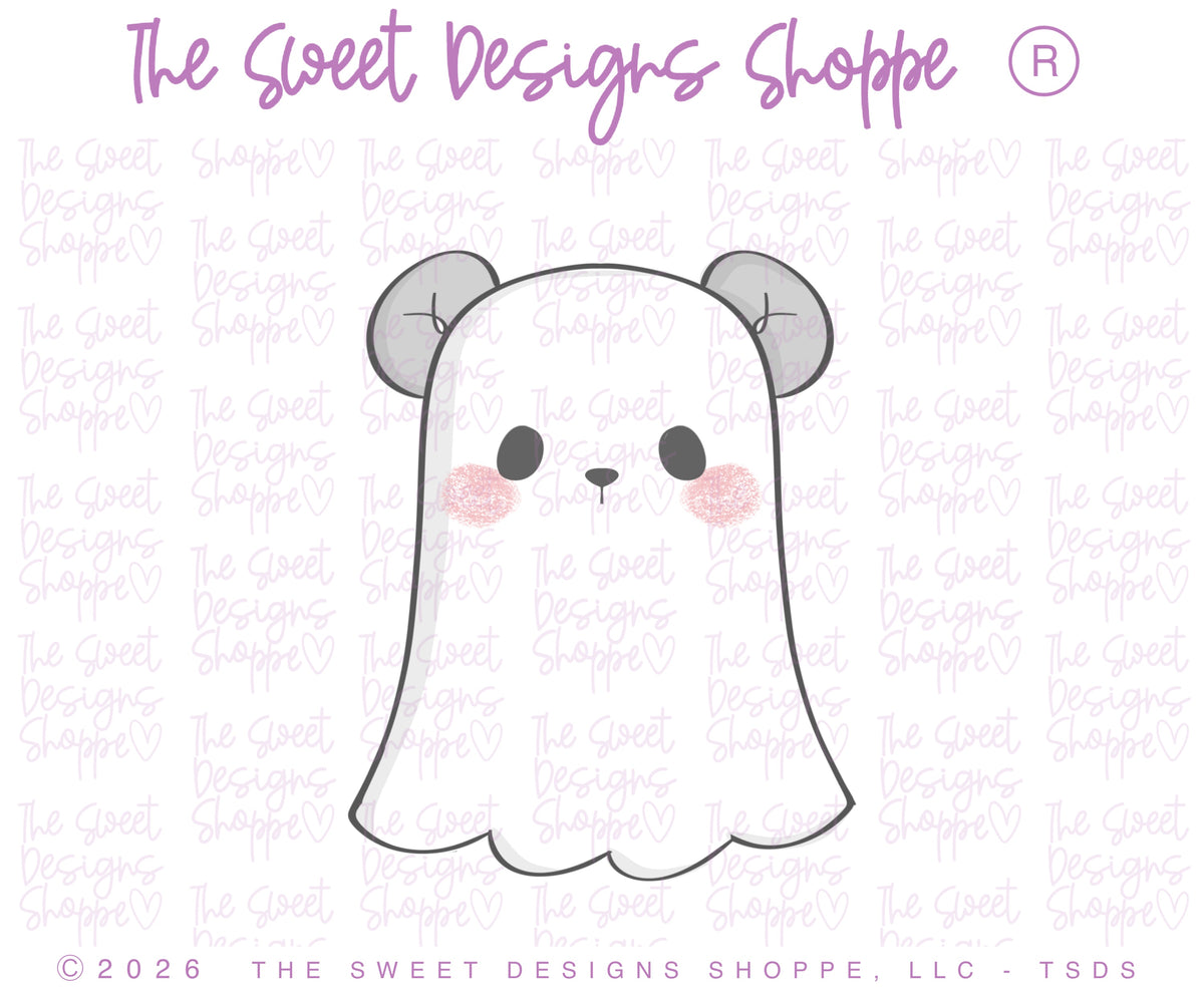 Cookie Cutters - Ghost Simple Bear - Cookie Cutter - The Sweet Designs Shoppe - TSDS - - ALL,Animal,Animals,Animals and Insects,Cookie Cutter,Ghost,halloween,Promocode,STL