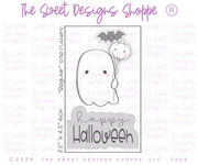 Cookie Cutters - Ghost with Balloons & Plaque Set - Set of 2 - Cookie Cutters - The Sweet Designs Shoppe - TSDS - - ALL,Cookie Cutter,halloween,Halloween set,Halloween Sets,Plaque,Plaques,PLAQUES HANDLETTERING,Promocode,regular sets,set,STL