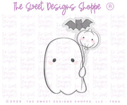 Cookie Cutters - Ghost with Balloons & Plaque Set - Set of 2 - Cookie Cutters - The Sweet Designs Shoppe - TSDS - - ALL,Cookie Cutter,halloween,Halloween set,Halloween Sets,Plaque,Plaques,PLAQUES HANDLETTERING,Promocode,regular sets,set,STL