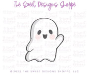 Cookie Cutters - Ghost with Hand Up - Cookie Cutter - The Sweet Designs Shoppe - TSDS - - ALL,Boo,Cookie Cutter,Ghost,halloween,Promocode,STL