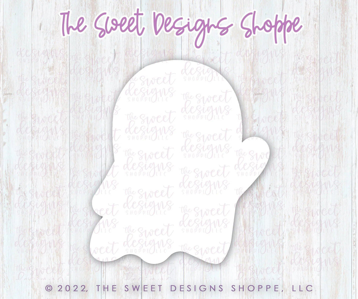Cookie Cutters - Ghost with Hand Up - Cookie Cutter - The Sweet Designs Shoppe - TSDS - - ALL,Boo,Cookie Cutter,Ghost,halloween,Promocode,STL
