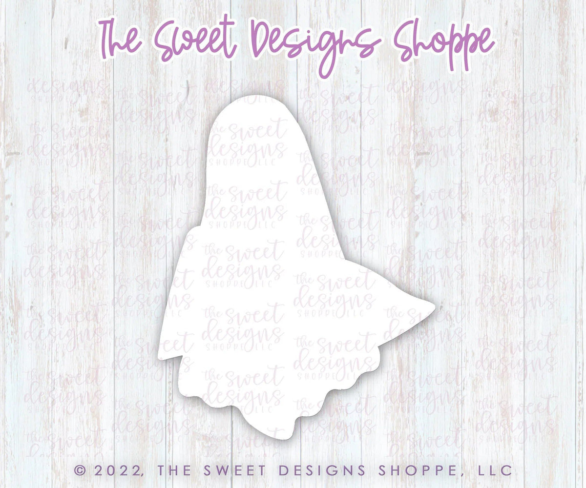 Cookie Cutters - Ghost with Pennant - Cookie Cutter - The Sweet Designs Shoppe - TSDS - - ALL,Boo,Classes,Cookie Cutter,Ghost,halloween,missypsweets,Promocode,STL