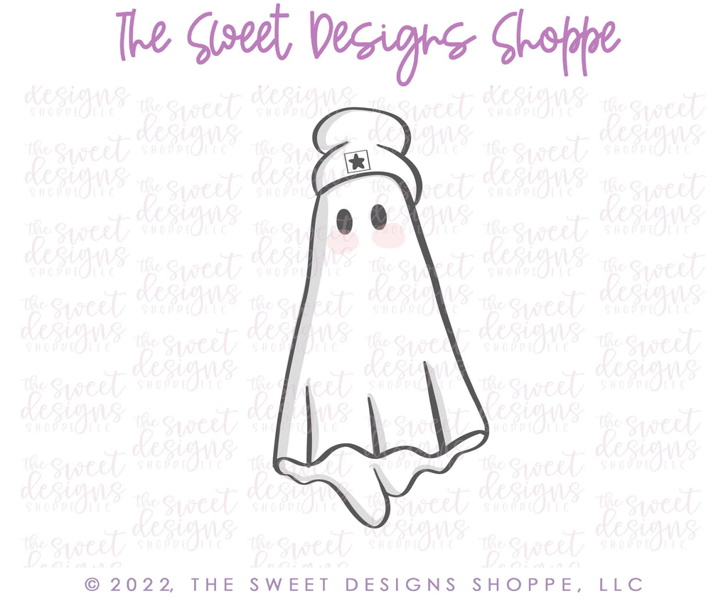 Cookie Cutters - Ghost with Slouch Hat - Cookie Cutter - Sweet Designs Shoppe - - ALL, Boo, Classes, Cookie Cutter, Ghost, halloween, missypsweets, Promocode
