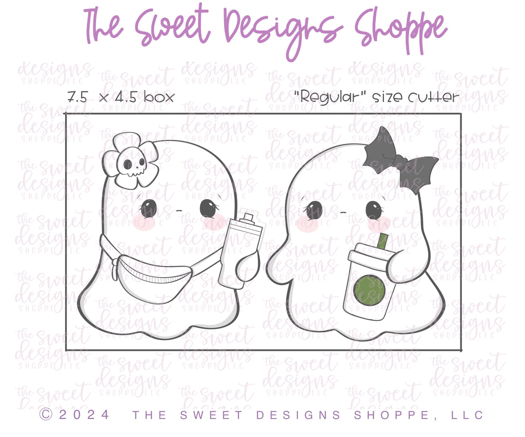 Cookie Cutters - Ghoul Friends Cookie Cutters Set - Set of 3 - Cookie Cutters - The Sweet Designs Shoppe - TSDS - - ALL,Cookie Cutter,Ghost,halloween,haunted house,Mini Sets,Promocode,regular sets,set,STL