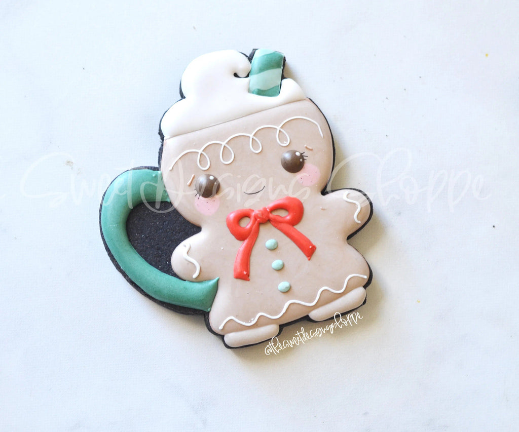 Cookie Cutters - Ginger Girl Mug - Cookie Cutter - Sweet Designs Shoppe - - ALL, Christmas, Christmas / Winter, Christmas Cookies, Coffee, Cookie Cutter, Food, Food and Beverage, Food beverages, Ginger bread, Gingerbread, gingerbread mug, home, mug, mugs, Promocode