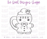 Cookie Cutters - Ginger Girl Mug - Cookie Cutter - The Sweet Designs Shoppe - TSDS - - ALL,Christmas,Christmas / Winter,Christmas Cookies,Coffee,Cookie Cutter,Food,Food and Beverage,Food beverages,Ginger bread,Gingerbread,gingerbread mug,home,mug,mugs,Promocode,STL